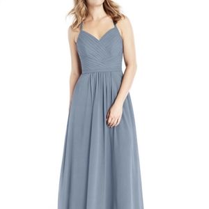 NWT Azazie Amari Dusty Blue Custom Size (~10) Bridesmaids Dress